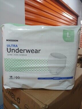 Ultra Underwear - Large - White, Heavy Absorbency